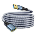 ANDTOBO 10FT USB Extension Cable, USB 3.0 Type A Male to Female Extender Cables High-Speed Data Transfer 5Gbps Compatible with Gamepad, Printer, Webcam, USB Keyboard, Flash Drive, Hard Drive