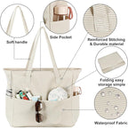 Bluboon Waterproof Beach Tote Pool Bags for Women Ladies Extra Large Carry On Bag With Wet Compartment for Weekender Travel