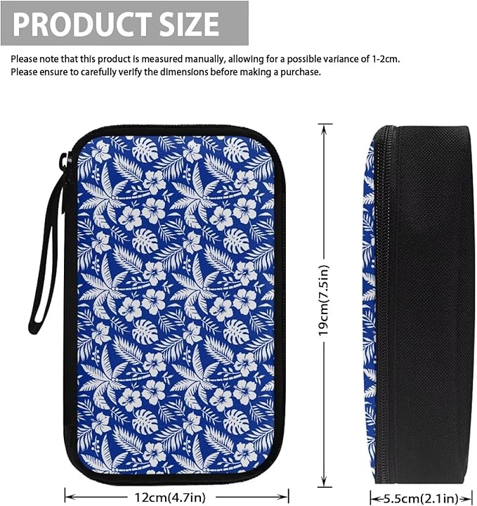 Tropical Flowers Electronic Organizer Travel Cable Organizer Bag Portable Pouch Electronic Accessories Carry Case for Tech Accessory Phone Power Bank Cable Cord Charger