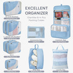 10 Set Packing Cubes for Travel, Gifts for Women Mom,Anti-Tearing Suitcase Organizer,OlarHike Vacation Essentials & Accessories for Cruise Ship