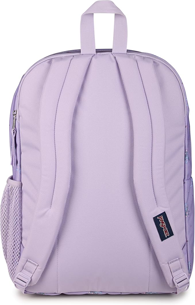 JanSport Laptop Backpack - Computer Bag with 2 Compartments, Ergonomic Shoulder Straps, 15” Laptop Sleeve, Haul Handle - Pastel Petals - Lilac