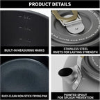 Alocs Camping Cookware Set - Lightweight Camping Pots and Pans - Portable Outdoor Cookware with Kettle - Camping Cookware Mess Kit for 2