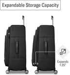 Samsonite UpLIFT Lightweight Softside Carry-On Luggage with Spinner Wheels - Expandable - Airline-Approved, Polyester Soft Suitcase for Ultra Light Travel - Black