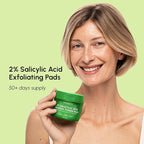 MAREE Blemish Acne Clearing Polishes - Daily Facial Radiance Toner Pads - Witch Hazel Pads Acne Face Toning - Acne Skin Care with BHA Salicylic Acid - Blemish Clearing Witch Hazel Device