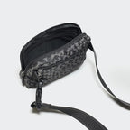 Pander Two Way Zipper Fanny Pack Nylon Everywhere Belt Bag for Women, Water Repellent Waist Packs, Crossbody Bags with Adjustable Strap (Grey Leopard)