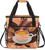 Coffee Maker Carring Bag Travel Storage Tote Bag Compatible with Keurig K-Mini or K-Mini Plus Portable Single Serve Coffee Brewer Case with Pockets for K-cup Pods(Bag Only)