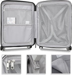 28 Inch Luggage with Spinner Wheels, Lightweight Expandable PC Hardside Large Checked Luggage with TSA Lock, Durable Rolling Suitcase, Gray