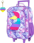 WZLVO Kids Luggage for Boys and Girls, Cute Dinosaur Unicorn Rolling Wheels Suitcase for Toddler Children