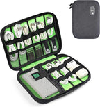 Luxtude Travel Cable Organizer Bag, Flat Cord Organizer Case, Travel Essentials for Wire/Cord/Charger/Cable Storage/Tech Accessories/Tech Gifts