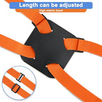 Chelmon Luggage Straps, Ajustable Elastic Bungee Belt for Suitcases, Add Extra Bag Easy and Securely for Travel (Orange)