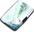 Mayski Credit Card Holder, RFID Blocking, Aluminum Alloy Hard Case, Small Mini Business Metal Wallet for Women Men, Deer