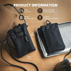 VULKIT RFID Blocking Travel Wallet for Men Women, Water Resistant Passport & Phone Holder with Detachable Lanyard and Key Ring, Lightweight Zipper Travel Wallet