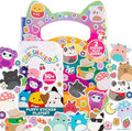 Original Squishmallows Puffy Sticker Playset, Over 50 Reusable Stickers