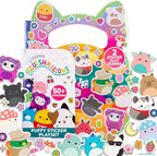 Original Squishmallows Puffy Sticker Playset, Over 50 Reusable Stickers