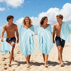 YSYJ 18 Pack Turkish Beach Towel 36 x 71 Inches Beach Towels Soft Lightweight Extra Large Pool Towels Quick Dry Sand Free Turkish Bath Towels Blue