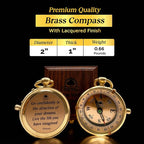 The Dream Chaser Compass - Go Confidently -2026 Unique Graduation Gifts for Him, College, High School, Cool Birthday Gift Idea for Son, Boys, Motivational Greeting Card Included