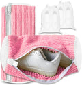 2Pcs Reusable Shoe Washing Machine Bag for Washer and Dryer:Free Up Hands, Prevent Deformation,shoe bag with Zipper Protection Design, Use for all Shoes,Sports Shoes