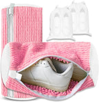 2Pcs Reusable Shoe Washing Machine Bag for Washer and Dryer:Free Up Hands, Prevent Deformation,shoe bag with Zipper Protection Design, Use for all Shoes,Sports Shoes