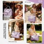 Travel Duffel Bag, Sports Tote Gym Bag, Shoulder Weekender Overnight Bag for Women