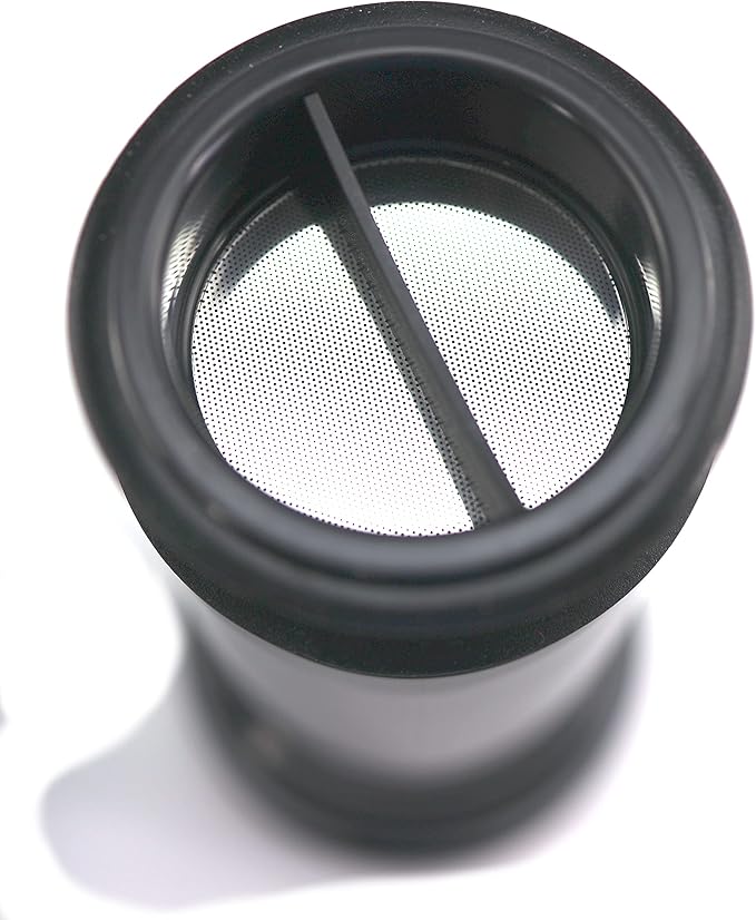 Iconikal Insulated Coffee Tumbler with Built-In French Press - 16 oz Black On-the-Go Coffee Maker - Brewer and Insulated Travel Mug with Closable Sip Lid