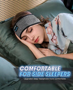 Perytong Sleep Headphones Wireless, Bluetooth Sports Headband Headphones with Ultra-Thin HD Stereo Speakers Perfect for Sleeping,Workout,Jogging,Yoga,Insomnia, Air Travel(Carbon Grayblack)