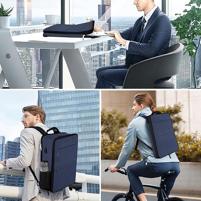 ZINZ Slim & Expandable Laptop Backpack 15 15.6 16 Inch Case, Water Resistant Travel Backpack Compatible with MacBook Pro/Neo 16" 15", Dell XPS 15 16 and Most 15" 15.6" 16" Notebooks，B01L01