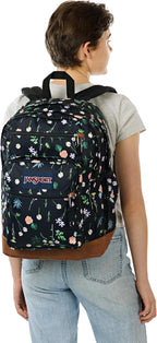 JanSport Cool Backpack with 15-inch Laptop Sleeve, Large Computer Bag Rucksack with 2 Compartments, Ergonomic Straps, Bewitched Blooms