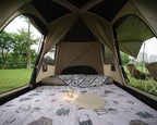 Vidalido 4-6 Person Camping Tent with 3 Door 2 Room Large Family Cabin Tents, Double Layer Waterproof Portable Glamping Tent, Big Tents for Outdoor Camping Hiking and Backpacking