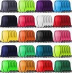 Kuhome 120Pcs Drawstring Backpacks Bulk String Bag Cinch Sack Pack Storage Knapsack Polyester Gift Bags Sports Drawstring Bags for Trip Gym Party Bags(20 Colors)