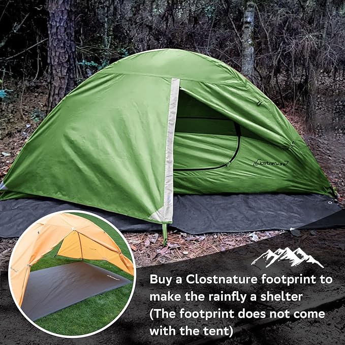 Clostnature Lightweight Tent for Backpacking - 1/2/3/4 Person Ultralight Backpacking Tent, Waterproof Easy Setup Camping Tent, Hiking Tent for Outdoor, Hiking and Mountaineering