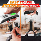 Luggage Weight Scale for Packages - Hanging Scales for Weighing Packages Portable Luggage Scale Travel Essentials 110lb/50kg - Small Suitcase Scale for Travel Accessories for Women & Men