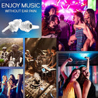 Concert Ear Plugs 2 Pairs, Noise Reduction Preserving Sound Clarity Music Earplugs for DJs, Festival, Raves, Loud Events Hearing Protection for Adult/Kid 12+, incl Cord & Case
