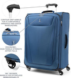 Travelpro Maxlite 5 Softside Expandable Luggage with 4 Spinner Wheels, Lightweight Suitcase, Men and Women, Ensign Blue, Checked-Large 29-Inch