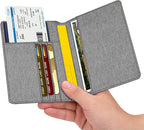 FINTIE Passport Holder, Slim Travel Wallet RFID Blocking Card Case Cover Passport Cover Protector Essentials with Credit Card Slots for Women/Men | Slim, RFID Blocking, Card Case Cover, Essentials, Credit Card Slots