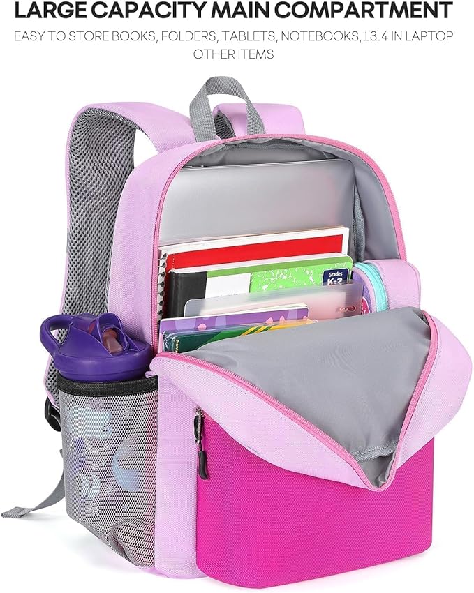 mibasies Kids Backpack for Girls 4-6: Girls Backpacks for Elementary Kindergarten