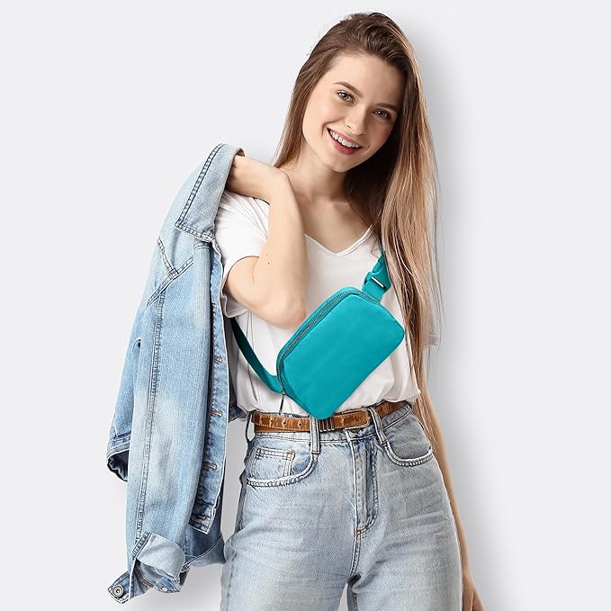 JSJ Mini Fanny Pack for Women & Men,Valentines Day Gifts for Girls Teens Kids Daughter Sister Her,Trendy Stuff Crossbody Bags Cute Everywhere Belt Bags. (Peppermint Green)