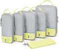 BAGSMART 6 Set /4 Set/2 Set Compression Packing Cubes for Travel, Lightweight Luggage Organizer Bags, Durable Space Saver Bags Travel Essentials