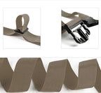 4Pcs Luggage Straps for Suitcase Travel Accessories TSA Approved, 80In Long Belts to Keep Your Suitcase Secure, Adjustable Bag Straps with Quick-Release Buckle for Travel Bag Closure, Brown