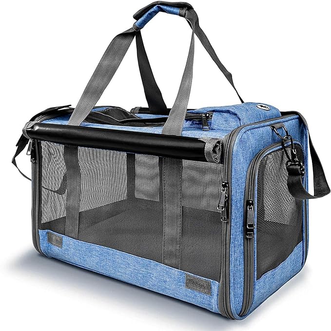 GAPZER Pet Carrier for Large and Medium Cats, Soft-Sided Pet Carrier for Big Medium Cats and Puppy, Dog Carriers Cat Carriers Pet Privacy Protection Travel Carriers