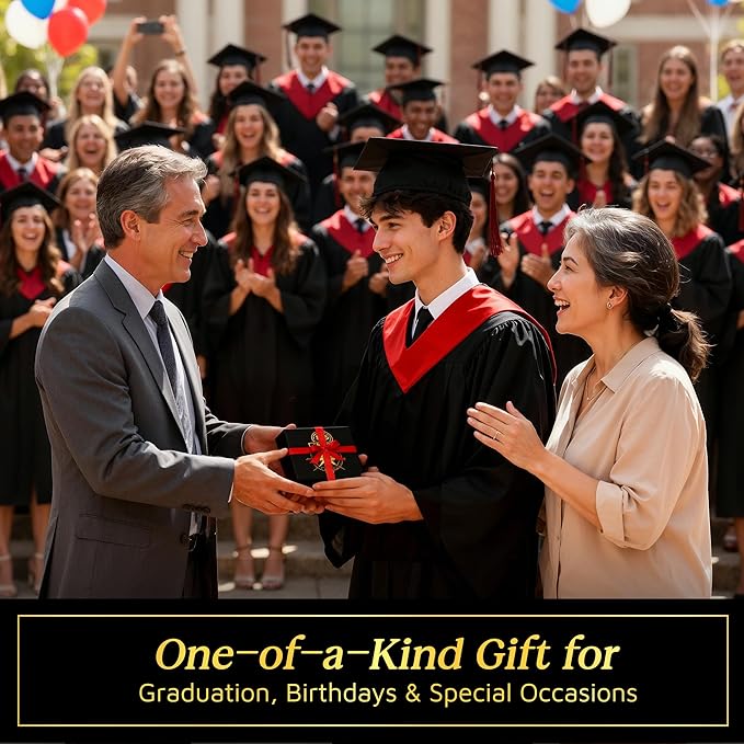 The Dream Chaser Compass - Go Confidently -2026 Unique Graduation Gifts for Him, College, High School, Cool Birthday Gift Idea for Son, Boys, Motivational Greeting Card Included