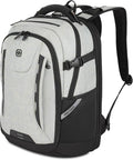 SwissGear Travel Tech Pro Laptop Backpack – Fits Laptops up to 16” – ScanSmart TSA-Friendly Backpack with Multiple Organizer Pockets – Grey Heather