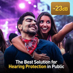 Reure High Fidelity Concert Ear Plugs, Noise Cancelling Silicone Ear Plugs 2 Pairs Great for Concerts Loud Music, Musicians, Motorcycles, Airplanes, Raves, Hearing Protection -23 dB