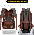 Tzowla Canvas Laptop Backpack, Bag for Men Women,Travel Work Rucksack Fits 15.6 Inch Laptop, Large Capacity Bookbag(Dark Grey)