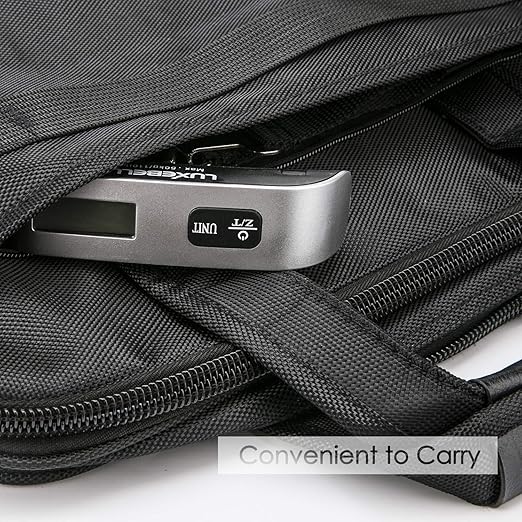 Luxebell Luggage Scale Portable Handheld Digital Suitcase Weight 110lbs Airplane Travel Essentials Gift LCD Backlight Temperature Sensor