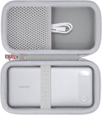 khanka Travel Case for Anker Power Bank, 20,000mAh Portable Charger,Case Only (White)