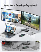 Silkland USB C Monitor Cable Right Angle 10FT, 8K@30Hz 5K/4K@60Hz Display, 20Gbps Data Transfer, 90 Degree USB C 3.2 Gen 2x2 Video Cable, 240W Charging for iPhone 17,MacBook, Portable Monitor, Carplay