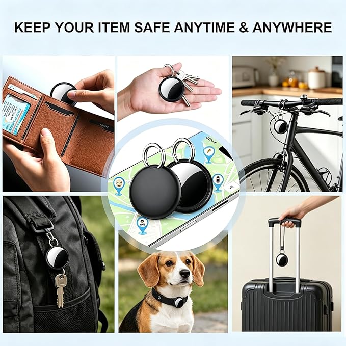 GPS Tracker for Vehicles No Subscription - Hidden Tracker Device for Vehicles, Mini Car Tracker Tag Work with Find My (iOS Only), Tracking Device for Kids, Key, Pet, Luggage