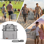 MIYCOO Cooler Bag Double Deck - 60 Can Leakproof Insulated Portable Soft Lunch Cooler, Extra Large Expandable Ice Chest Cooler for Beach, Picnic, Camping, Shopping