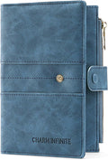 RFID Blocking Leather Passport Wallet Cover Case with Pen and Card Slots Travel Wallet for Women/Men Travel Must Haves Accessories
