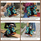 ANNA QUEEN Cat Tote Bag Shoulder Bag Handle Bag for Gym Yoga Picnic Beach Kitchen Reusable